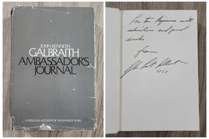 John Kenneth Galbraith Signed Ambassador's Journal Hardcover Book RAD - Picture 1 of 1