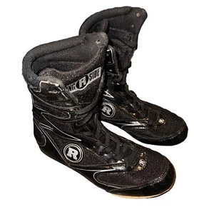 Ring Side Diablo Boxen MMA Ringerschuhe Größe 5 EU 38 Unisex Schwarz Schnürschuhe - Bild 1 von 14