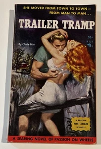 Trailer Tramp von Orrie Hitt Taschenbuch 1957 Leuchtfeuer B153 Walter Popp Cover Art - Bild 1 von 8