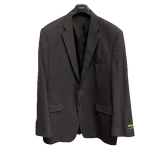 Ralph Lauren Men’s Dark Gray Two Button Wool-Laine Blazer Size 46R - Picture 1 of 11
