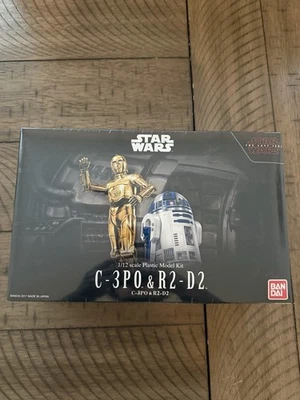 Star Wars The Last Jedi C3PO & R2-D2 Bandai Model Kit Sealed New in Box - Image 1 of 4
