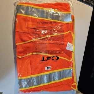 Gilet da Lavoro Sicurezza Hi Vis ANSI Classe 3 Nastro Riflettente Alta Visibilità con Tasche - Foto 1 di 4