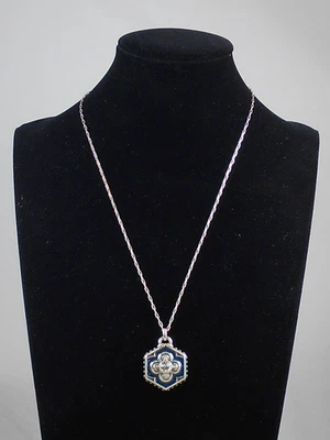 Collar Colgante Inspirador Azul Brighton Chapado en Plata FASHIONISTA SHINE ON Foto 1 de 3