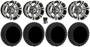 GTW Specter 12" Golf Cart Wheels Machined 22" Nomad Tires Yamaha - Picture 1 of 4