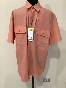 Nwt Solaris Outdoor Men’s   Shirt Salmón Size M  Increased Airflow - Picture 1 of 8