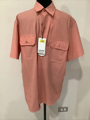 Nwt Solaris Outdoor Men’s   Shirt Salmón Size M  Increased Airflow - Image 1 of 4