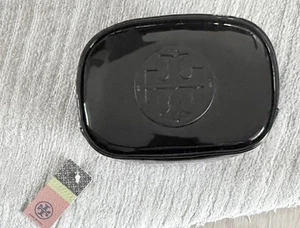 Tory Burch | Small Black Patent Cosmetic Bag | Makeup Travel Pouch |NWT 90009177 - Picture 1 of 7
