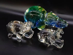Italy V. Nason C Murano Glass Birch Ornament Set Of 3 - Picture 1 of 1