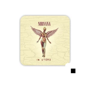MAGNET FRIGO 5X5 cm POCHETTE ALBUM ROCK POP  LP AIMANT FRIGO - Nirvana in utero - Photo 1/3