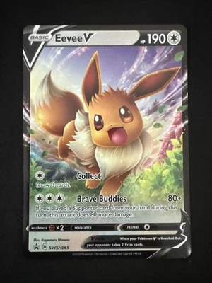 Eevee V SWSH065 SWSH: Sword & Shield Promo Cards Holo Pokemon - Image 1 of 4