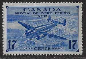 Canada AIR POST SPECIAL DELIVERY — 1943, Trans-Canada Airplane #CE2 MH Ref. 1009 - Picture 1 of 2