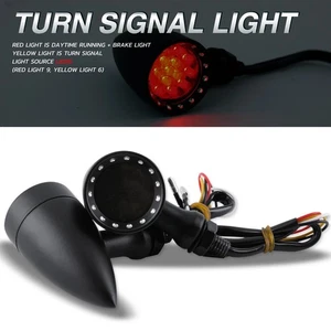 LED Turn Signal Indicator 10 mm for Honda Yamaha Suzuki Kawasaki Harley Ducati - Picture 1 of 8