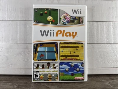 Wii Play w Booklet Billiards Fishing 9 Games Tested Quick FREE Shipping Nintendo - Image 1 of 3