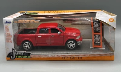 Camionetas Jada Toy Just 2014 Dodge Ram 1500 modelo rojo diecast escala 1/24 Foto 1 de 4