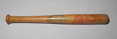 1950's Milwaukee Braves World Series Souvenir Mini Bat Pin Louisville Slugger - Image 1 of 2