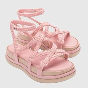 Melissa Buzios Riemchen-Plateausandalen Knöchelriemen pink/beige Damengröße 9 - Bild 1 von 17