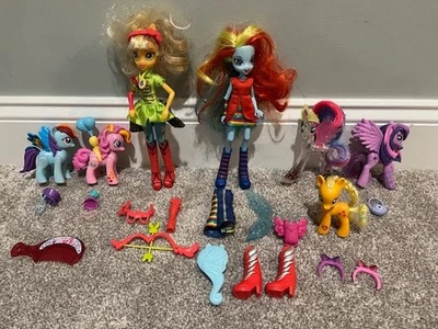 My Little Pony Toy Lot Rainbow Shimmer Princess Celestia Equestria Girls Zoom Go - Image 1 of 3
