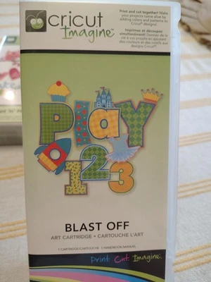 Cartucho de arte Cricut Imagine Blast Off Play 2000641, completo usado Foto 1 de 3