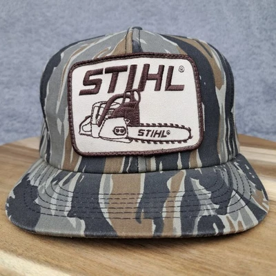 De colección STIHL Sombrero Gorra Snapback Camuflaje Camionero Parche Motosierra Exterior Para Hombres Foto 1 de 4