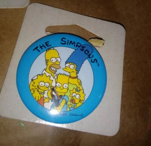 Vintage Simpsons Button Pins 1,71" 3 Stück - Bild 1 von 3