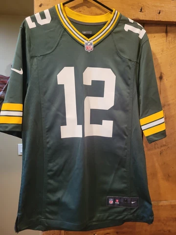 Green Bay Packers Aaron Rodgers #12 On Field Nike Jersey- Adult Medium Cover