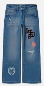 Limited Too Girls Straight Leg Denim, Medium Wash, Size 12, Free Shipping!!! - Picture 1 of 8
