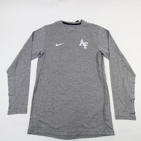 Air Force Falcons Nike Dri-Fit Long Sleeve Shirt Men's Gray/Heather New Cover