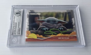 JOHN ROSENGRANT SIGNED Wars The Mandalorian Journey Of Child #12 Beckett Slabbed