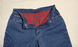 LL Bean Womens Sz 10 Reg Double L Relaxed Fit Flannel Lined Jeans NWOT - Picture 1 of 9