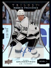 2019-20 Upper Deck Trilogy Silver Foil Auto – Common Rookies - Tier 1 Carl