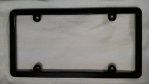 Billet License Plate Frame, Black Anodized,SlimLine - Picture 1 of 2