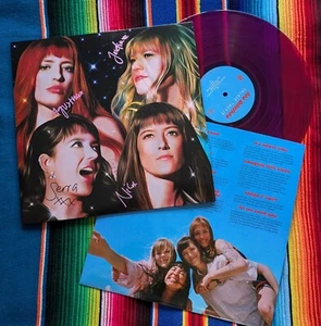 Los Bitchos "TALKIE TALKIE" new SIGNED 12" LP in lmtd TRANSLUCENT MAGENTA colour - Picture 1 of 8