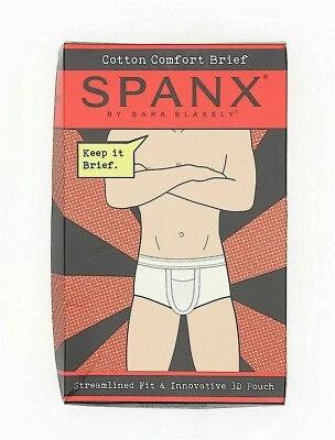 Calzoncillo cómodo de algodón blanco Spanx L135329 para hombre talla XXL Foto 1 de 2