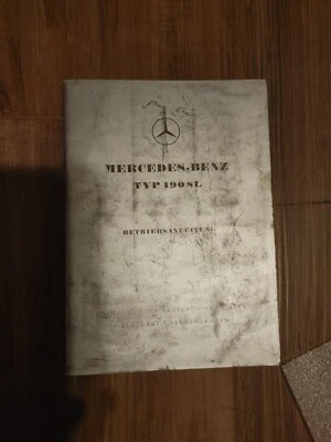 Mercedes 190SL 1955 manual de instrucciones hojas rosas originales de fábrica alemanas Foto 1 de 3