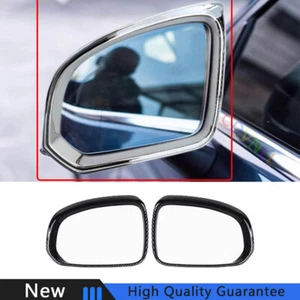 For Volvo XC40 19-24 Carbon Fiber Rearview Side Mirror Rain Board Frame Cover 2X - Picture 1 of 5