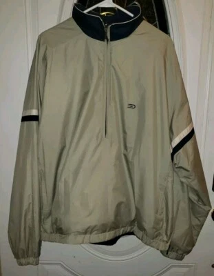 EUC Dockers XL Coat Stain Defender Navy Fleece Midweight Lined Golf Jacket  - Image 1 of 4