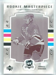 2006-07 Upper Deck The Cup Jarkko Immonen Magenta Printing Plate RC #'ed 1/1