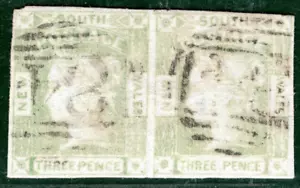 Australia States NSW QV Classic SG.67 3d Pair (1852) LAUREATE Cat £240+ PBLUE20 - Picture 1 of 6