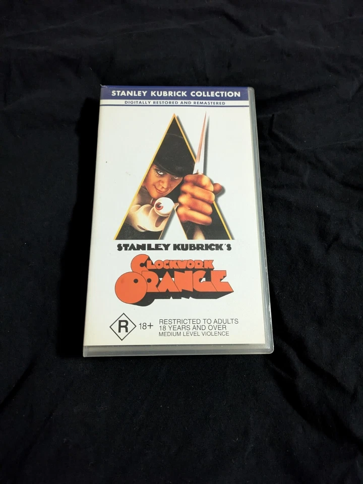 Clockwork Orange VHS 1971 Stanley Kubrick Pal Australian Release Violent R18 - Image 1 of 1