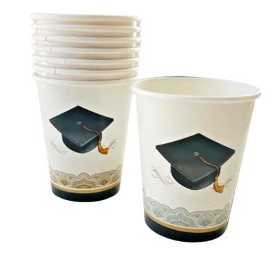 Graduation Classic 9-ounce Hot/Cold Disposable Paper Cups – 24 Count - Image 1 of 4