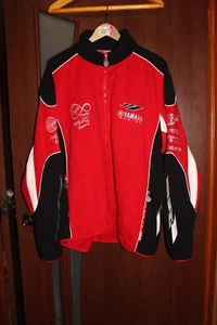 Vintage Yamaha Racing Team Red Fleece Jacket  Virgin Media oJotoma - XXL - Picture 1 of 9
