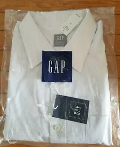 Men's GAP Wrinkle resistant dress shirt, white, size XL (new) - Picture 1 of 4