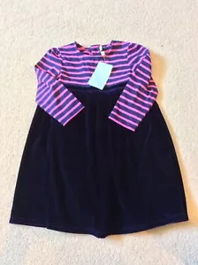 Jojo Maman Bebe 3-4 Years Striped Velvet Dress - Picture 1 of 1