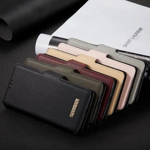 Leather Flip Wallet Case Phone Case Cover for Samsung S21 Plus A51 A12 A32 A42 - Photo 1 sur 18