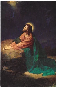 2001 JESUS PRAYING & MISSIONAIRES OF SAINT-APOSTOLES DOCUMENT ORIGINAL IN FRENCH - Picture 1 of 2