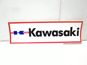 8-1/2" X 2-1/2" KAWASAKI MOTORCYCLE BIKE MOTOCROSS RACING VINYL STICKER DECAL - Bild 1 von 3
