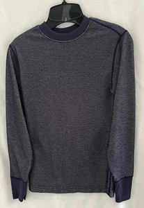 Top manga larga estampado ovalado azul marino y gris Magellan Outdoors - talla pequeña - Imagen 1 de 2