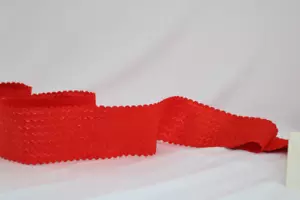 Soft Red- 2.5'' Wide Elastic Band / Soft Elastic For Belt / Red Waistband Soft - Picture 1 of 1