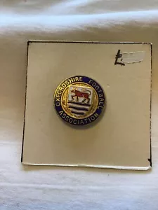 Oxfordshire Football Association - c.1980's vitreous enamel lapel badge. - Picture 1 of 2