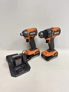 RIDGID 18V SubCompact Brushless Drill/Driver, Impact Driver Combo Kit (R97801) - Picture 1 of 7